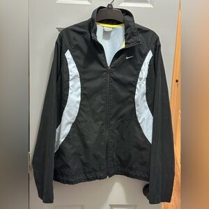Nike Vintage Windbreaker Full Zip Silver Tag Black/Sky/Blue Sz YOUTH XL 16-18